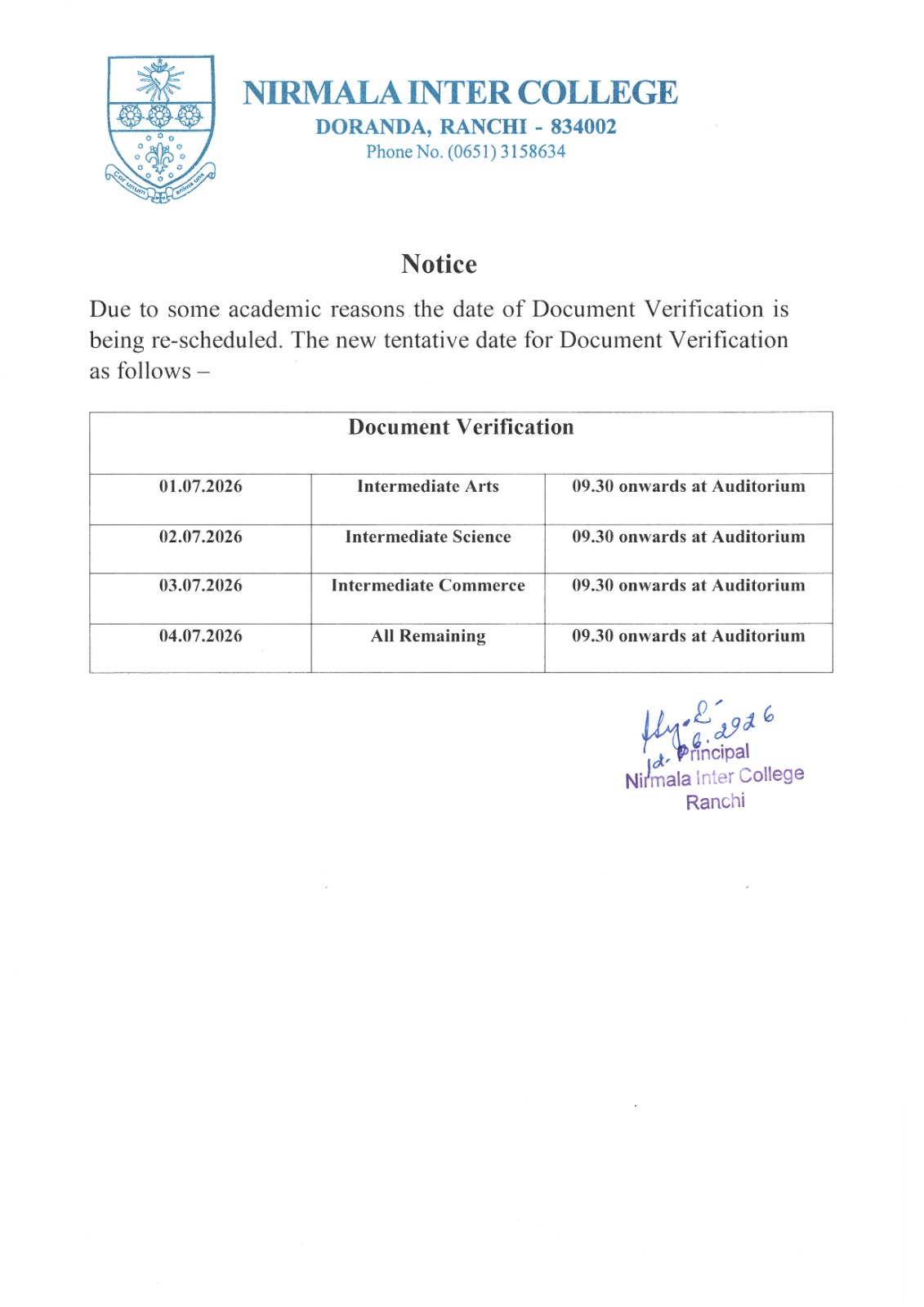 Notice